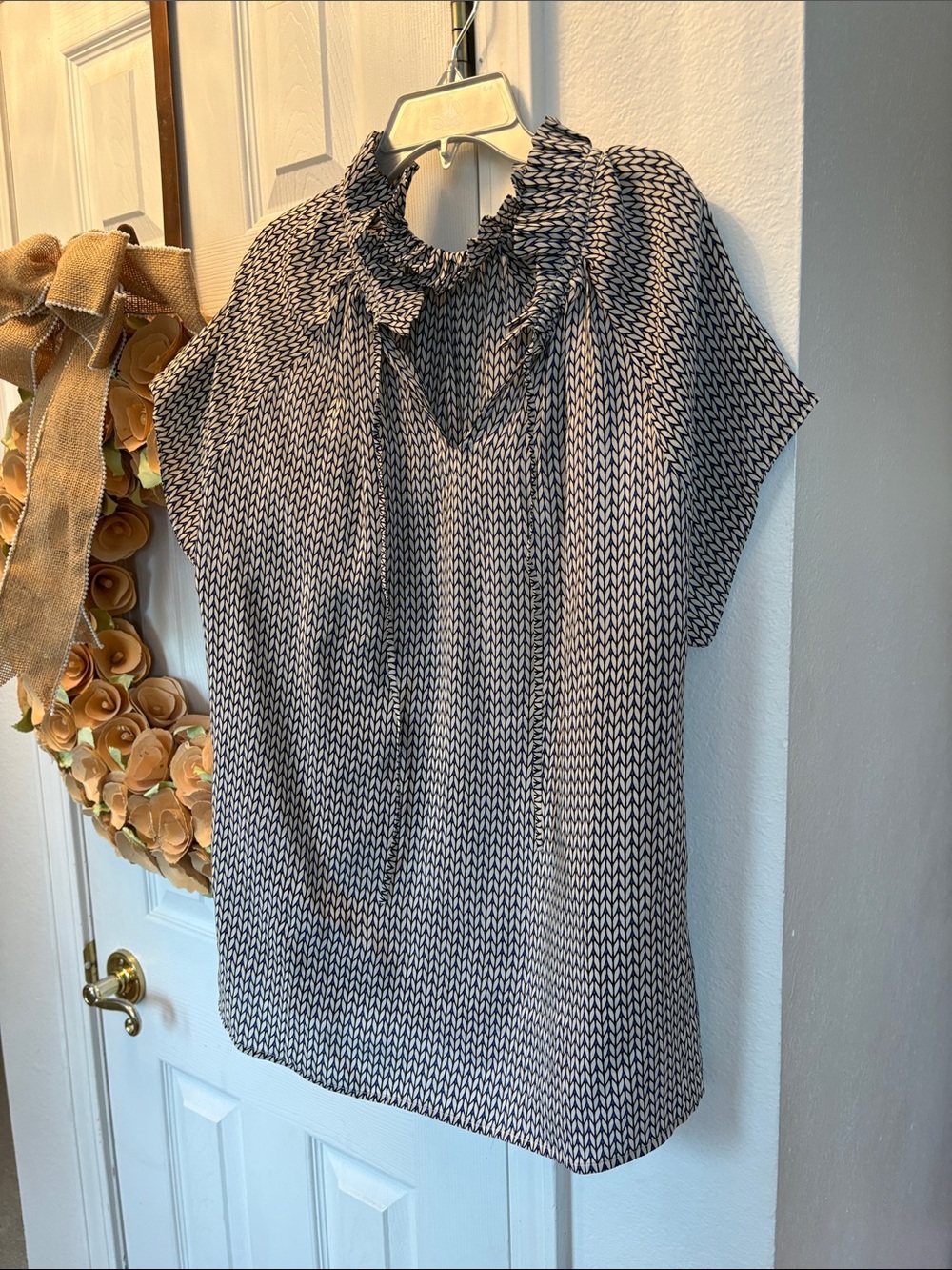 Rungolee Silk Short Sleeve Blouse